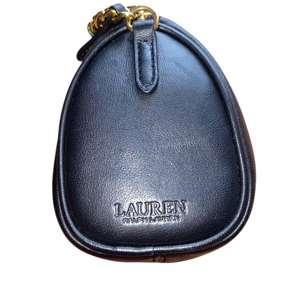 Lauren Ralph Lauren Black Crossbody Bag with Gold Hardware - Picture 14 of 15